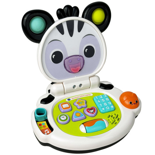 VTech Discovery Zebra Laptop Toy Suitable For 3 to 24 Months Kids