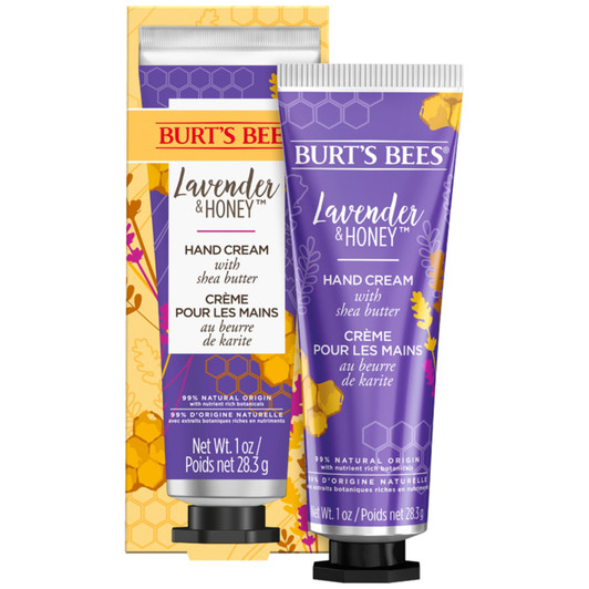 Burt's Bees Lavender And Honey Hand Cream Moisturiser with Shea Butter 28.3g