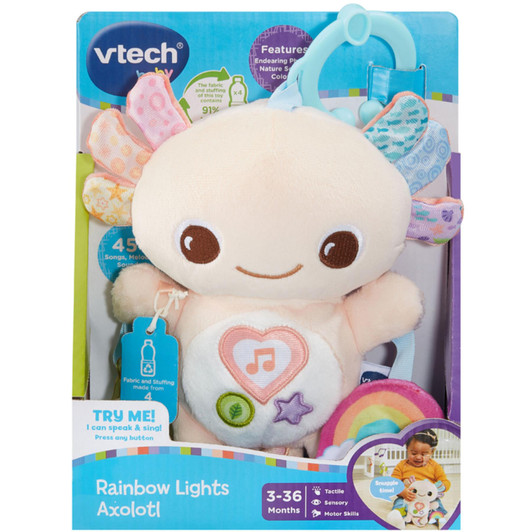 VTech Rainbow Lights Axolotl Interactive Baby Toy For Kids 3 to 36 Months