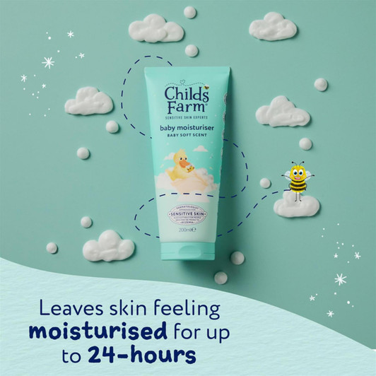 Child's Farm Baby Moisturiser 200ml Baby Soft Scent Suitable From Birth+ Kids
