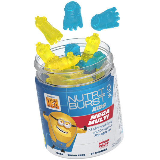 Nutriburst Minions Mega Multi 60 Gummies Suitable For Ages 4+ Kids