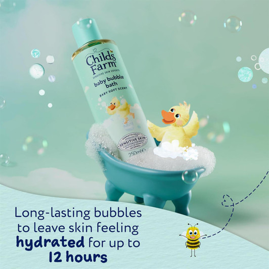 Child's Farm Baby Bubble Bath 250ml Baby Soft Scent Suitable From Birth+ Kids