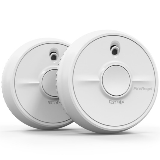 FireAngel SB1-TP-R Optical Smoke Alarm Pack of 2 1 Year Replaceable Battery