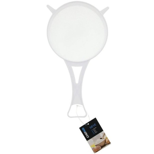 Chef Aid 15cm Wide Nylon Mesh Plastic Strainer White Ideal For Draining