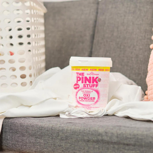 Pink Stuff  The Miracle Laundry Oxi Stain Remover Powder 1kg For Whites