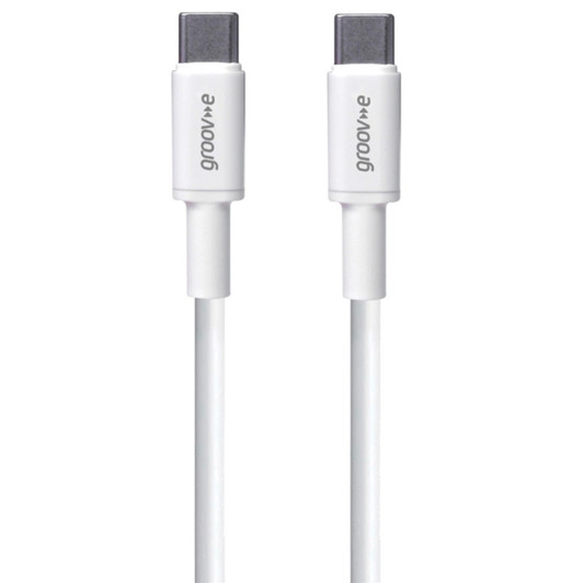 Groov-e GVMA025WE 3m USB-C to USB-C Charging Cable - White