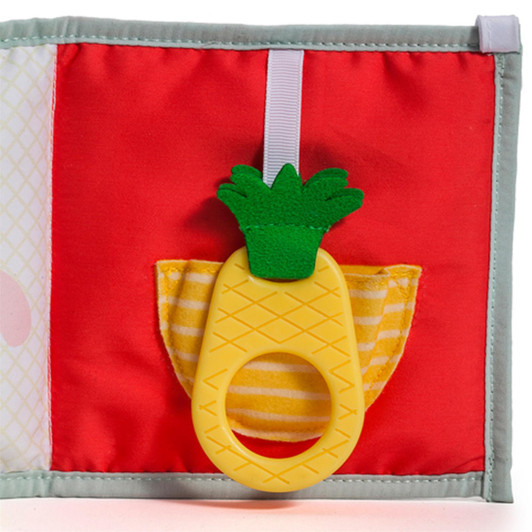 Taf Toys 3 in 1 Soft Baby Book with Baby Safe Mirror