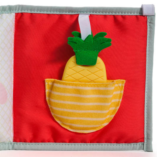 Taf Toys 3 in 1 Soft Baby Book with Baby Safe Mirror