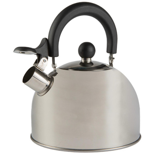 Summit 2Litre Stainless Steel Whistling Kettle For Home Caravan and Camping