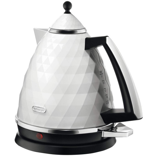 De'Longhi KBJ3001W Brilliante 1.7L Kettle with 360° Swivel Base - White