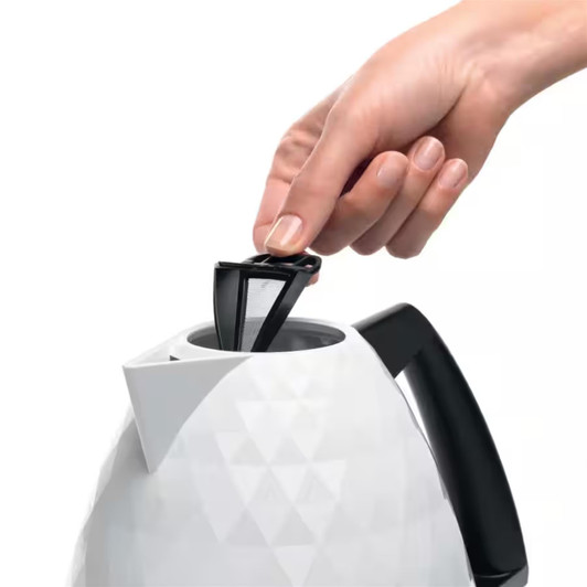 De'Longhi KBJ3001W Brilliante 1.7L Kettle with 360° Swivel Base - White