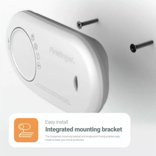 FireAngel FA3820 Carbon Monoxide Alarm with 10 Year Sealed Battery Life