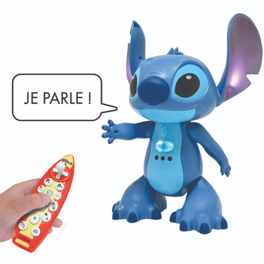 Lexibook STITCHI1 Disney Stitch Bilingual Interactive Remote Controlled Robot