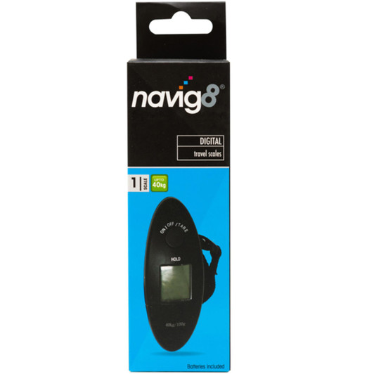 Navig8 Digital Travel Scales Suitable For Weighing Luggage Up To 40kg