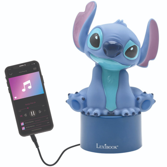 Lexibook NS01D Disney Stitch Nightlight with Speaker For Children's Room