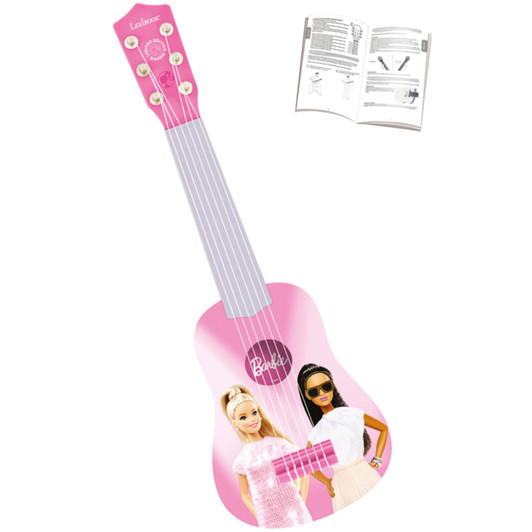 Lexibook K200BB Disney Barbie My First Guitar with 6 Nylon Strings - Pink