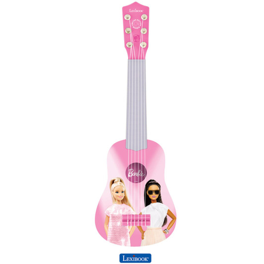 Lexibook K200BB Disney Barbie My First Guitar with 6 Nylon Strings - Pink