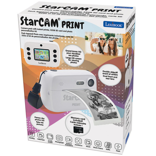 Lexibook DJ150 Stacam Instant Print Kids Camera with SD Card