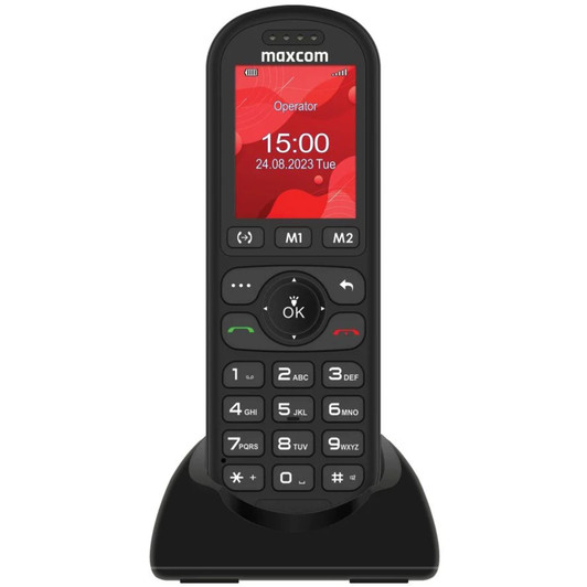 Maxcom MM39DSE Cordless Mobile Desk Phone - Black