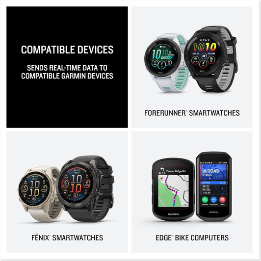 Garmin HRM-200 Heart Rate Monitor with HRV Data Machine Washable Strap XS-S