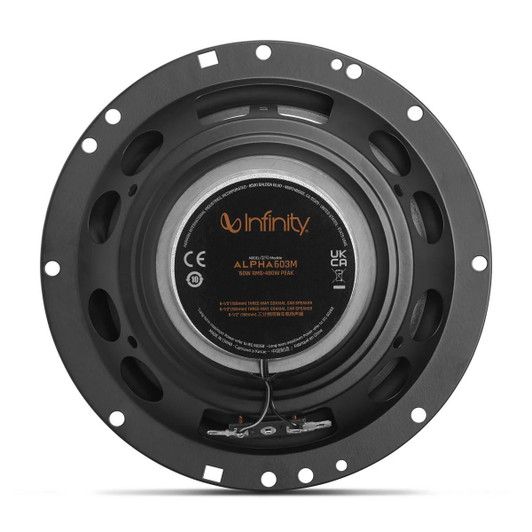 Infinity Alpha 603M 6-1/2" / 165 mm, 60W 3-way car speaker with grille