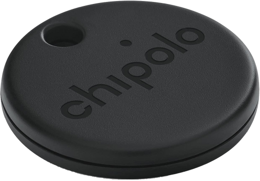 Chipolo POP Bluetooth Tracker 4-Pack Black Loud Finder Apple Google Compatible