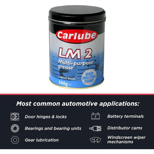 Carlube LM2 Lithium Based Multi-Purpose Grease 500g