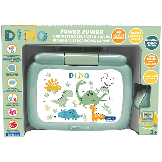 Lexibook My First Dinausaur Educational Laptop - Engish/French - JC398DINOI1