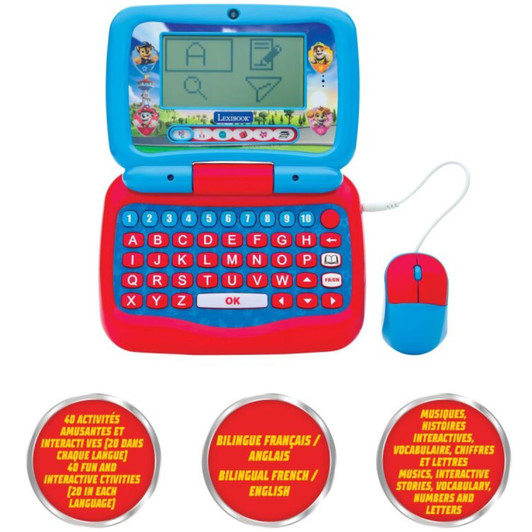 Lexibook JC398PAI1 Paw Patrol Educational Laptop - Engish/French