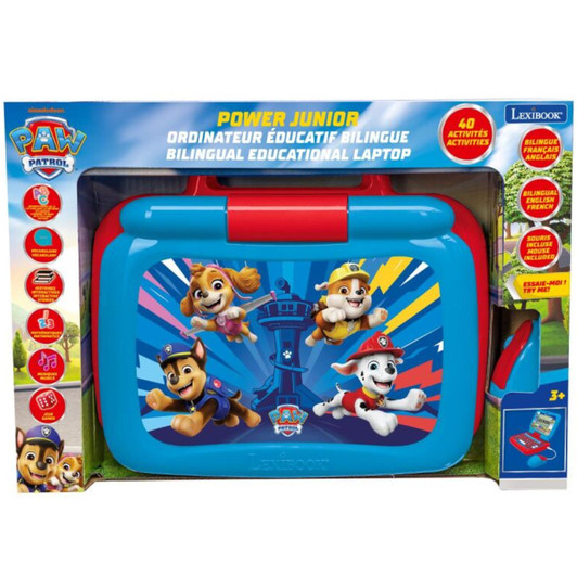 Lexibook JC398PAI1 Paw Patrol Educational Laptop - Engish/French