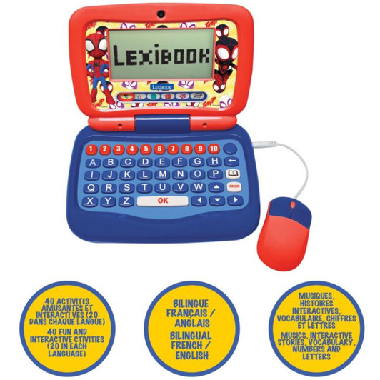 Lexibook JC398SPI1 Spider-Man Educational Laptop - Engish/French