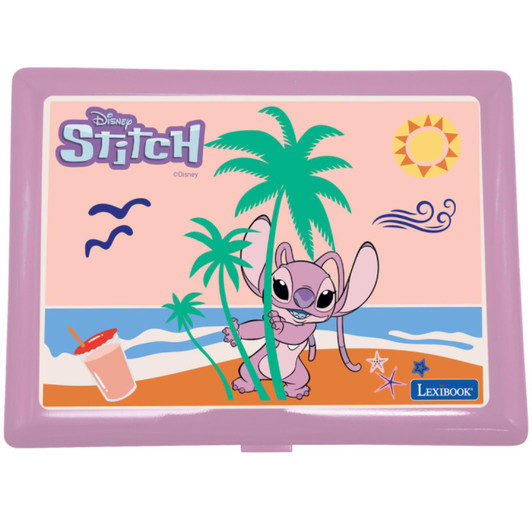 Lexibook JC598D1I1 DisneyStitch Angel Bilingual Educational Laptop 124 Activites