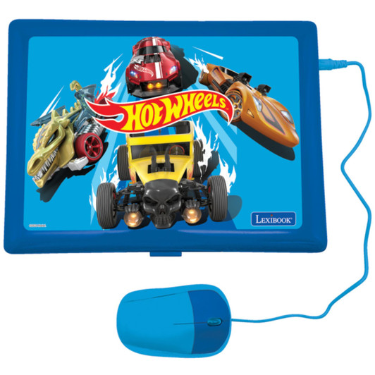 Lexibook JC598HWI1 Hot Wheels Bilingual Educational Laptop with 124 Activites