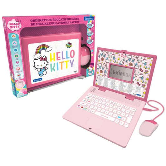 Lexibook JC598HKI1 Hello Kitty Bilingual Educational Laptop with 124 Activites