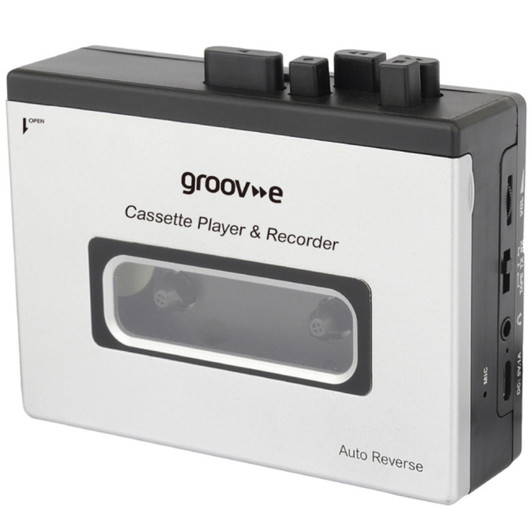 Groov-e GVPS530SR Retro Series Personal Cassette Player Recorder - Silver