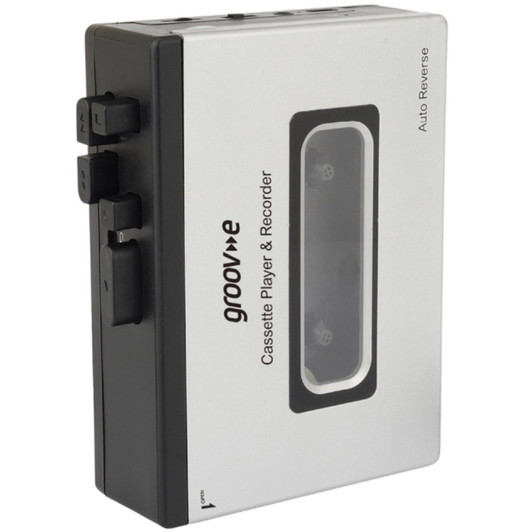 Groov-e GVPS530SR Retro Series Personal Cassette Player Recorder - Silver