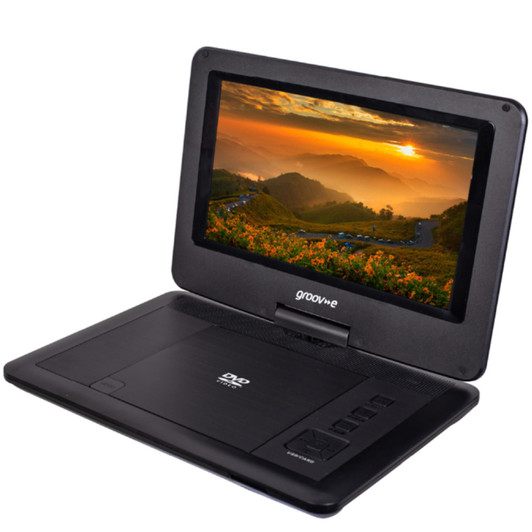Groov-e GVDP02BK 10.1 inch Portable DVD Player with Swivel Screen - Black