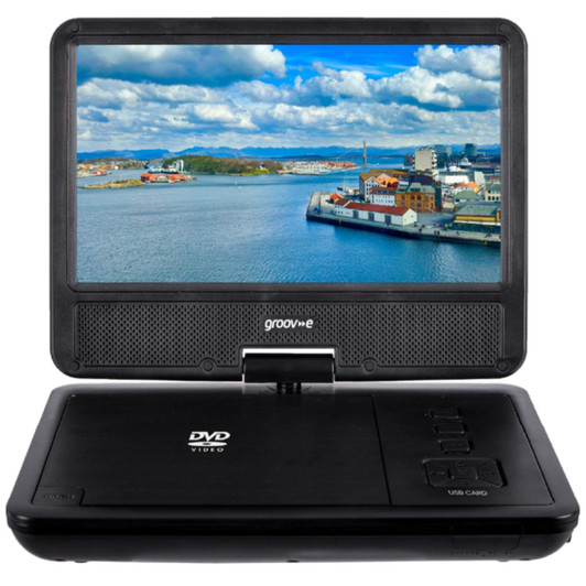 Groov-e GVDP01BK 7 inch Portable DVD Player with Swivel Screen - Black