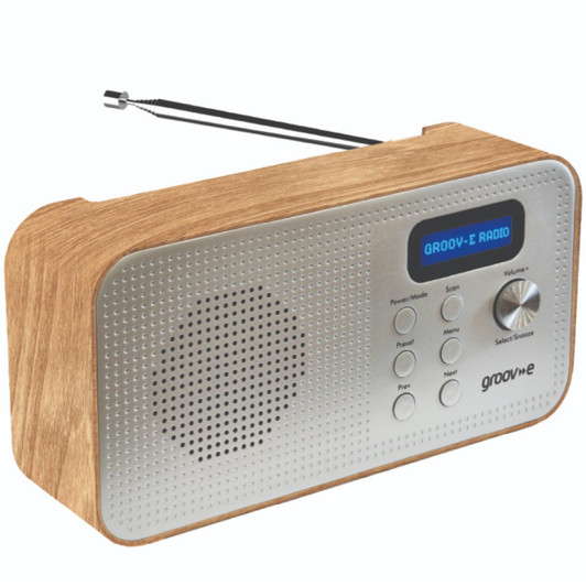 Groov-e GVDR11WD Lisbon Portable DAB Digital & Bluetooth FM Radio