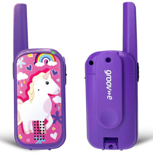 Groov-e GVWT10UN Cuties Childrens Walkie-Talkies 500M - Unicorn