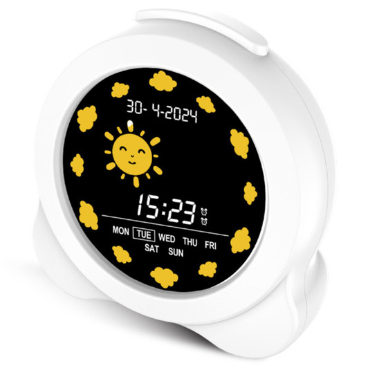 Groov-e GVCK01WE Kidz Sleep Trainer Alarm Clock - White