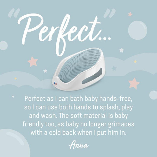 Angelcare Soft-Touch Bath Support Aqua