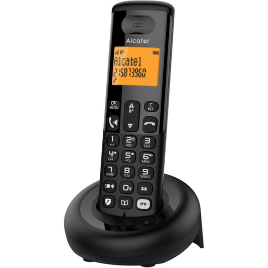 Alcatel Digital Cordless Phone with Answering Machine & Call Block - Black