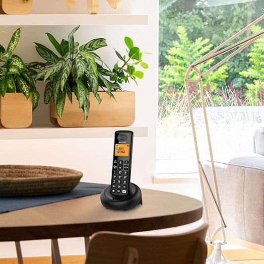 Alcatel Digital Twin Cordless Phone with Answering Machine & Call Block - Black