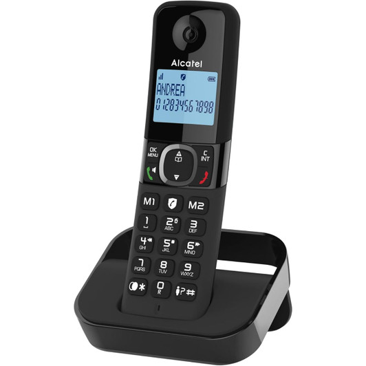 Alcatel Digital Triple Cordless Phone with Ans. Machine & Smart Call Block - Black