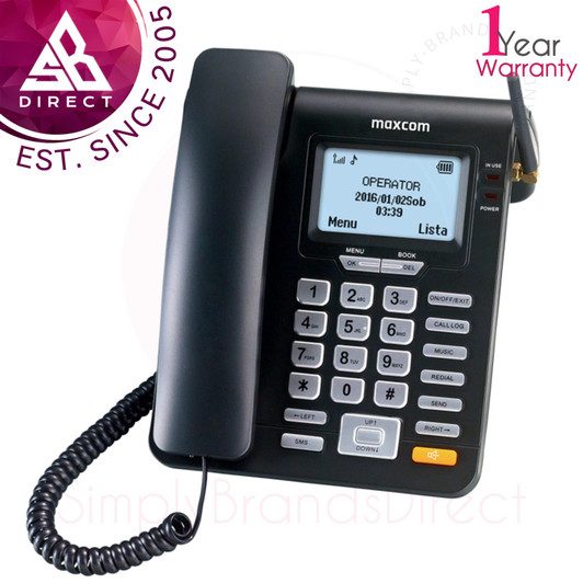 Maxcom Comfort SIM Desk Phone with Large Buttons & Display