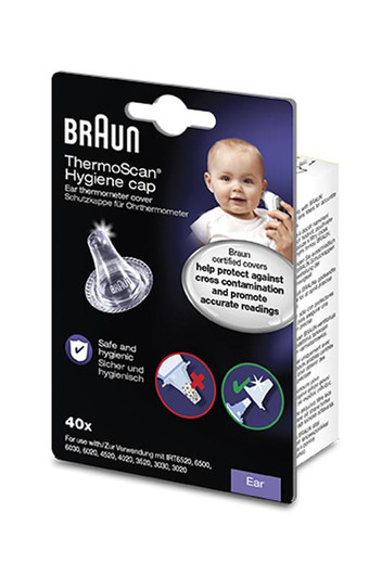 Braun Hygiene Cap 40Pk
