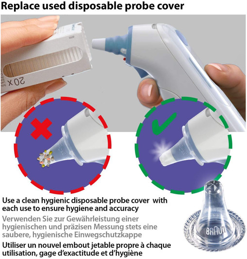 Braun Hygiene Cap 40Pk