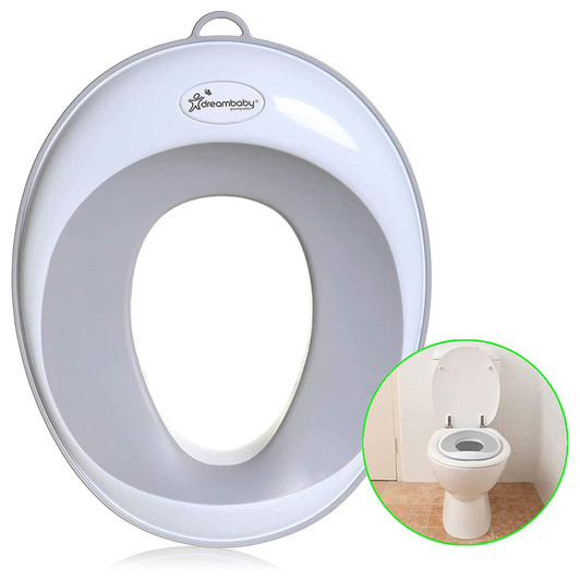 Dreambaby Ezy-Slimline Contoured Shape Toilet Trainer Seat Grey