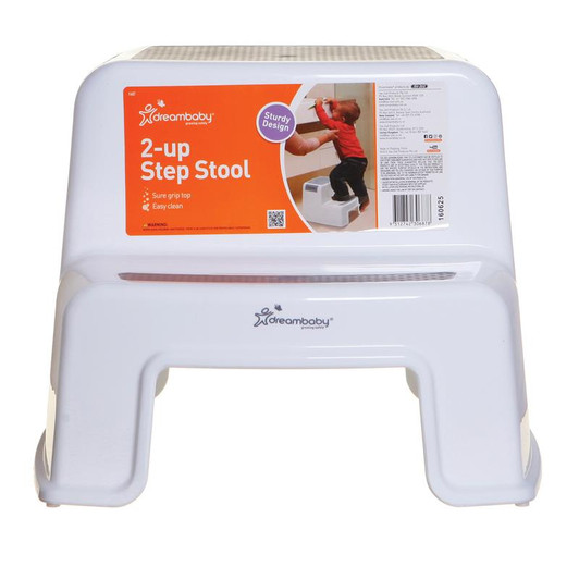 Dreambaby 2-Up Step Stool White/Grey